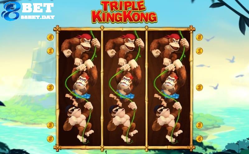 Triple King Kong 88bet – Chinh phục tiền thưởng trong tầm tay 8 Vào bàn và sử dụng tính năng quay để bắt đầu