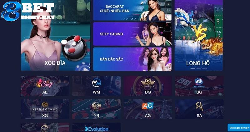 Những cái tên nổi tiếng tại Live Casino 88bet