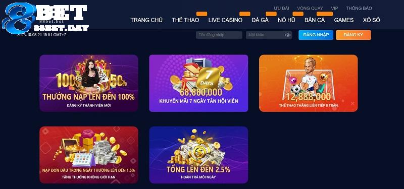 Tổng hợp ưu đãi hấp dẫn nhất của nhà cái